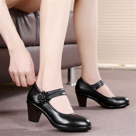 Aliexpress.com : Buy Size 34 42 women genuine leather shoes pumps woman office lady shoes ...