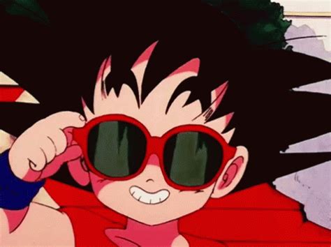 Goku Glasses GIF - Goku Glasses Peace - Discover & Share GIFs