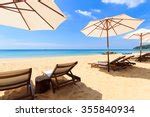 Sun Bed And Beach Free Stock Photo - Public Domain Pictures