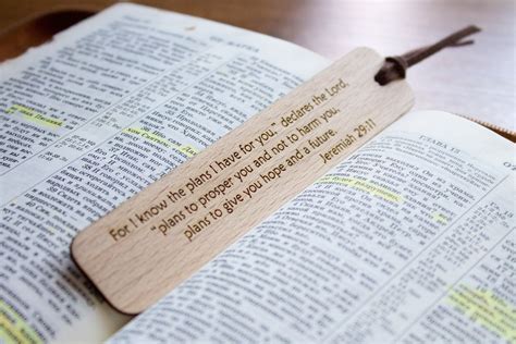 PERSONALIZED Bible Wooden Bookmark Gift for Book Lovers Book - Etsy