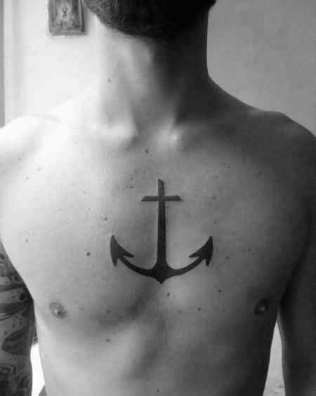 40 Anchor Chest Tattoo Designs For Men - Nautical Ideas