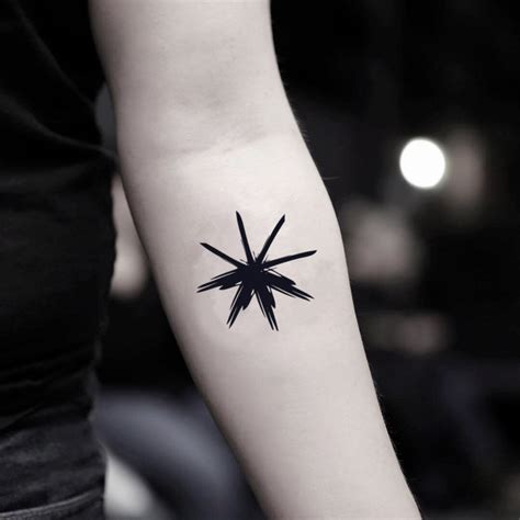 Asterisk Temporary Tattoo Sticker - OhMyTat