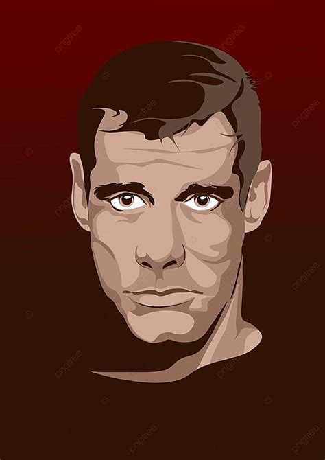 Mans Face Illustrated In A Comic Book Theme Using Vector Graphics ...