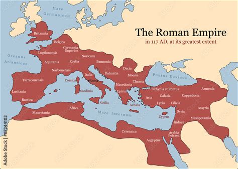 Roman Empire Provinces Stock Vector | Adobe Stock