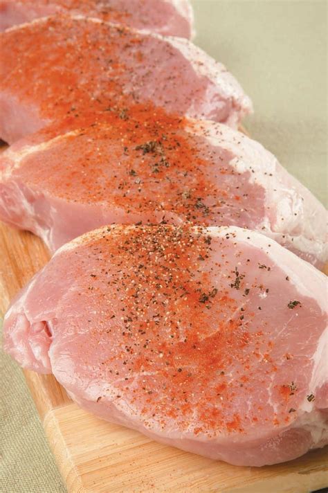 Raw Pork Chops - Prepared Food Photos, Inc.