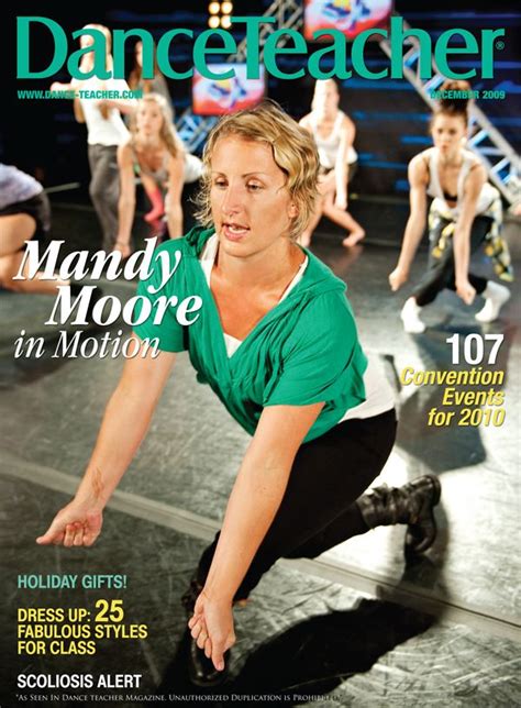 Choreographer Mandy Moore on Dance Teacher's December 2009 cover | Mandy moore choreographer ...