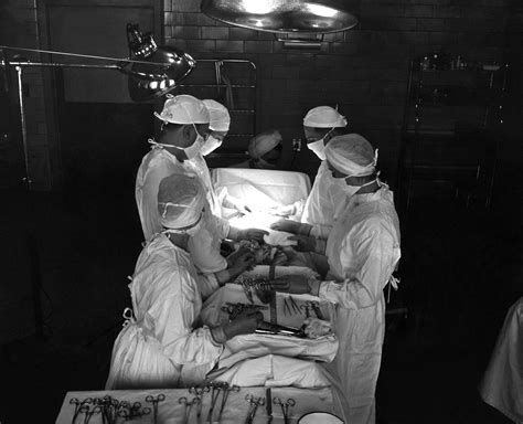 Free picture: historical, photograph, operating, room, suite, surgical, procedure