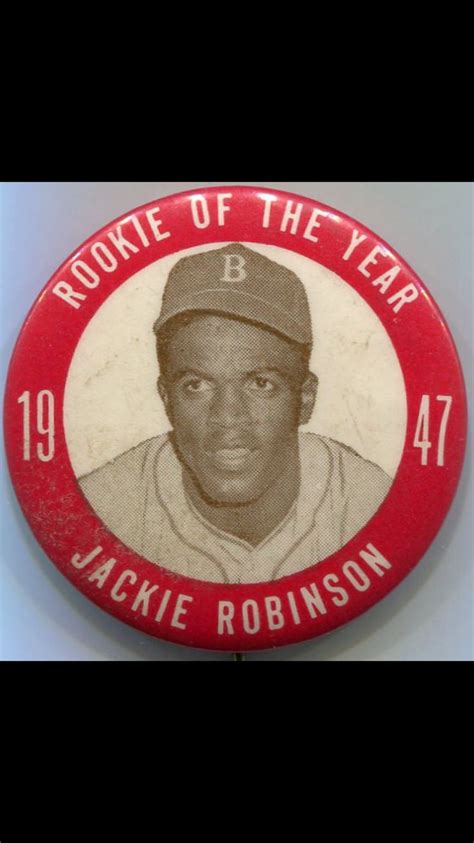 Rookie of the Year #1947 Jackie Robinson #42 | Jackie robinson, Jackie, Robinson