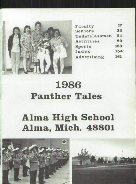 Explore 1986 Alma High School Yearbook, Alma MI - Classmates