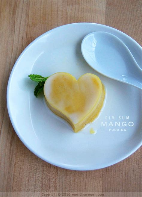 Dim Sum Mango Pudding - Chow Vegan