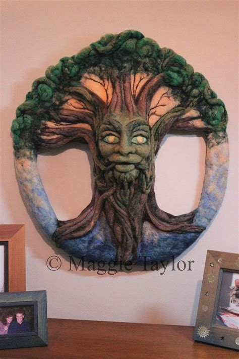 Spirit of the World Tree OOAK Needle Felted Large Wall | Etsy | Felt tree, Felt art, Needle felting