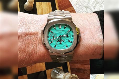 Spotted - Bernard Arnault Unique Tiffany-Blue Patek Nautilus 5740 Perpetual