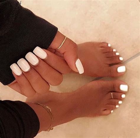 I️ ️ white nails! | Toe nails white, Toe nail color, Toe nails