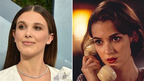 Millie Bobby Brown Looks Like a Young Winona Ryder With This Retro Hairstyle — See Photos - Pedfire