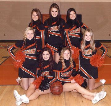 Basketball squad pose... My middle school squad is soo doing this!! Basketball Cheers, Cheer ...