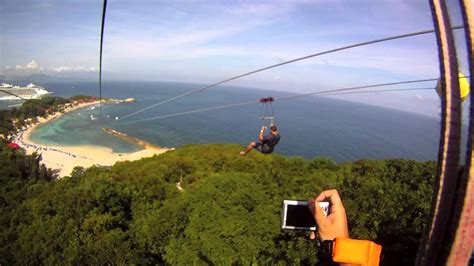 Dragon's Breath Zip Line - Labadee, Haiti - Allure of the Seas - YouTube