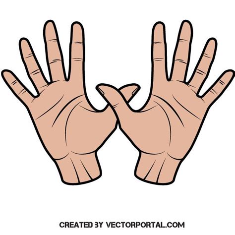 Hand palms vector image | Hand palm, Vector images, Vector free