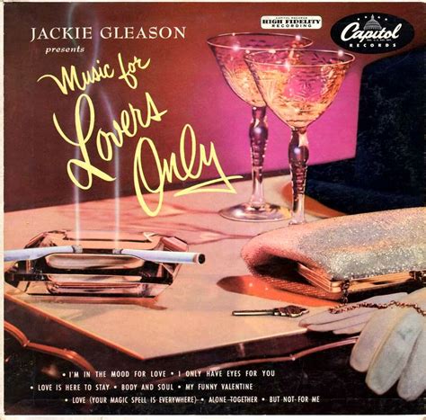 Cover of Lp "Music for Lovers Only" , with Orchestra conducted by Jackie Gleason (Capitol ...