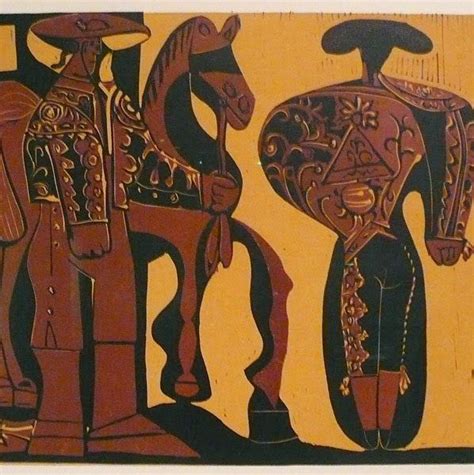 Pablo Picasso. Linocut detail, Matador. | Arte flamenco, Arte español y ...