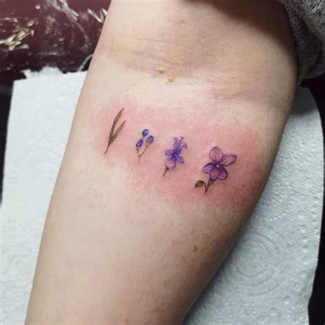 Top 65 Best Violet Tattoo Ideas - [2021 Inspiration Guide] | Violet flower tattoos, Violet ...