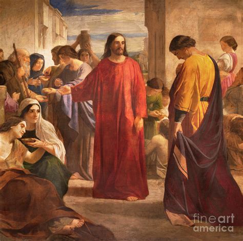 The painting of Jesus and the rich young man Photograph by Jozef Sedmak - Fine Art America