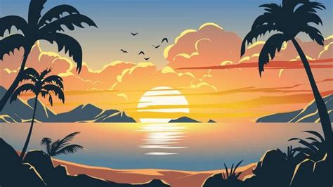 Sunset Vector Art, Icons, and Graphics for Free Download