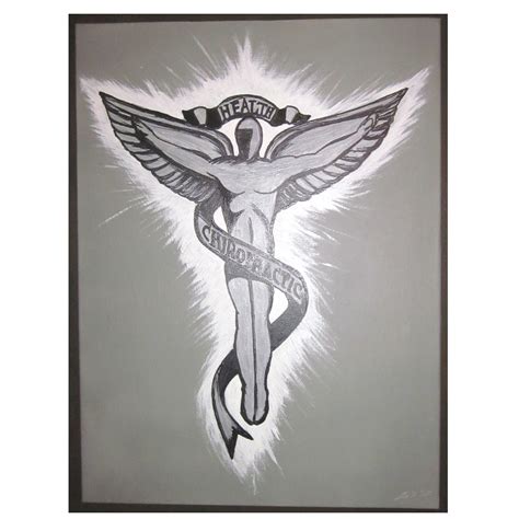 Chiropractic Caduceus Painting - ChiropracticArt.com