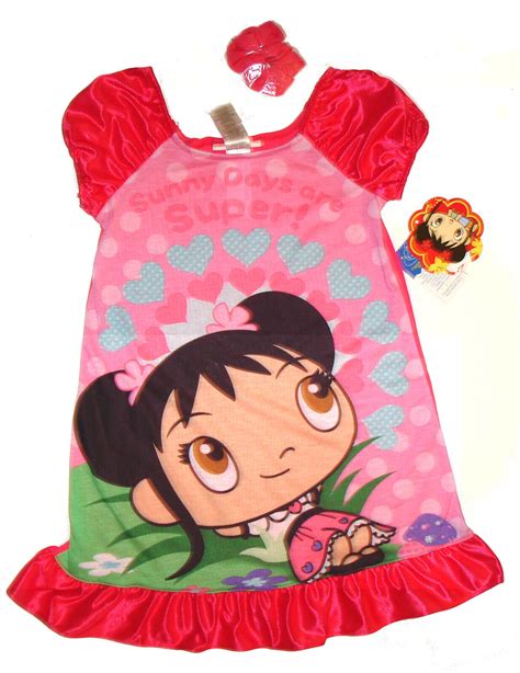 NI HAO KAI LAN ~SUNNY DAYS NIGHTGOWN & SCRUNCHIE~ GIRLS SZ 4/5 | eBay