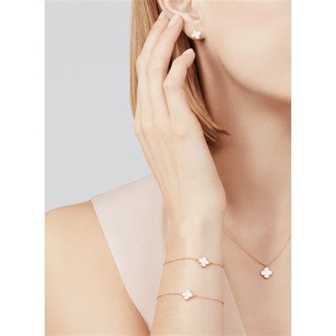 Sweet Alhambra bracelet, - Worn View - VCARF68800 - Van Cleef & Arpels Real Jewelry, Jewelry ...