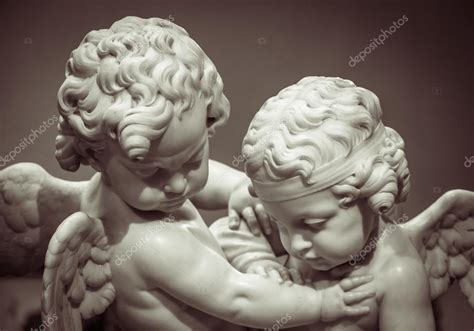 Beautiful marble statue of two angels ⬇ Stock Photo, Image by ...