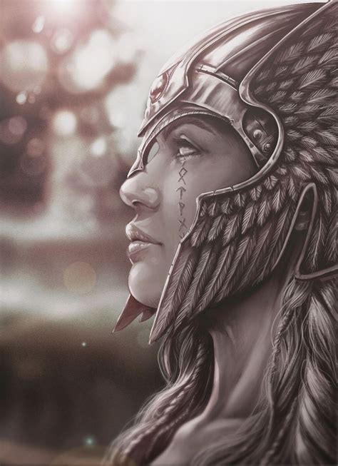 Valkyrie - - #GeometricTattoos #NordicTattoo #TattooInk #TattooNewSchool #Valkyrie | Mythology ...