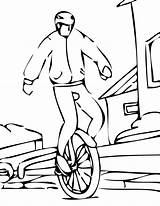 Unicycle Coloring Page At GetColoringscom  Free Printable Colorings sketch template
