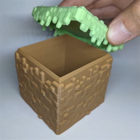 Minecraft Grass Block Container por BCaron | Descargar modelo STL gratuito | Printables.com