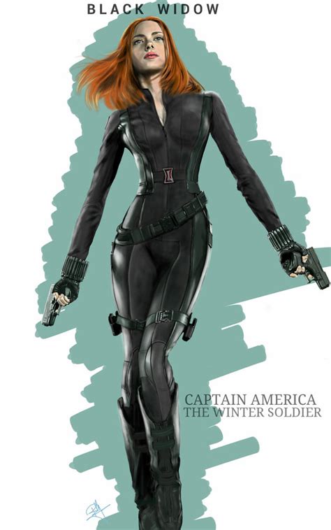 Black Widow Captain America the winter soldier by billycsk on DeviantArt