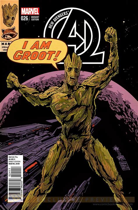 @TheMarySue Things We Saw Today: Groot Is Super-Buff In This New Avengers Variant Cover | New ...