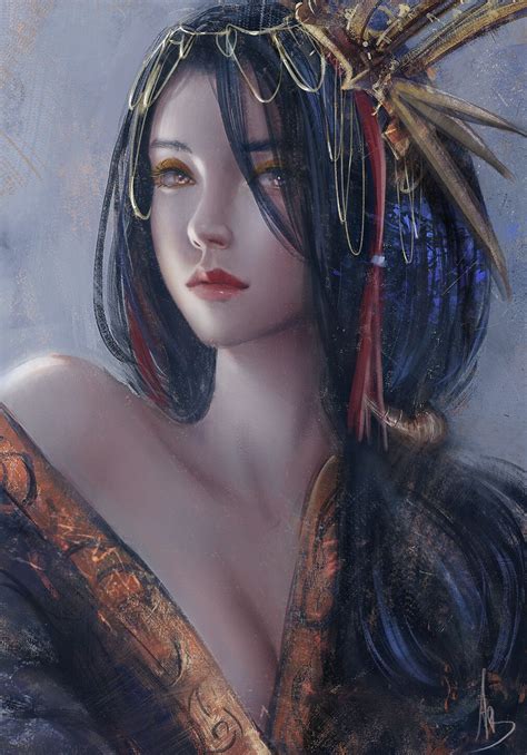 ArtStation - Doodle, Trung Bui | Fantasy art women, Anime art beautiful, Anime art girl