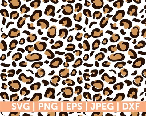 Leopard Print Svg Leopard Print Clipart Animal Print Svg | Etsy