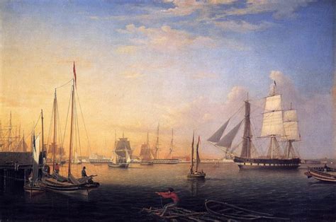 Baltimore Harbor 1850 Painting | Fitz Hugh Lane Oil Paintings