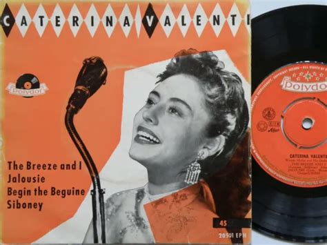 RARE 1957 *CATERINA Valente* Self-Titled Oz Ep Australian Polydor 7"45 Ex- Vinyl $3.23 - PicClick