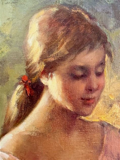 Sublime Huile sur toile "Jeune fille aux pommes" signée Ruggero SERRATO (1898-?) | eBay