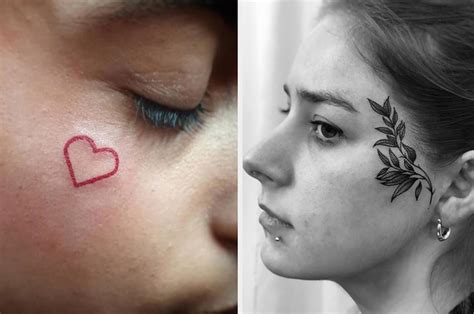 Share more than 79 small flower face tattoo latest - in.coedo.com.vn