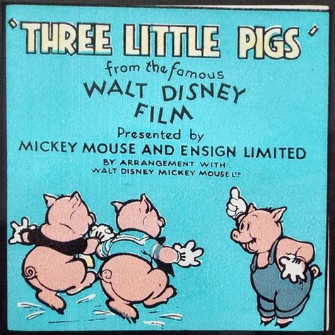 Magic lantern - Three Little Pigs.