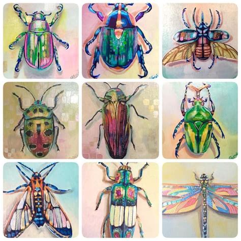 insect art Design Nature in 2020 | Insect art projects, Insect art, Beetle art