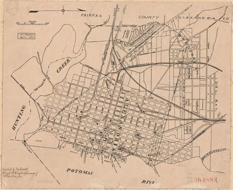 Vintage Map Old Town Alexandria Printable Poster Digital | Etsy