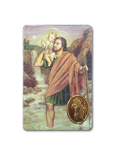 St Christopher Prayer Card | Piety Stall | Catholic Gifts UK