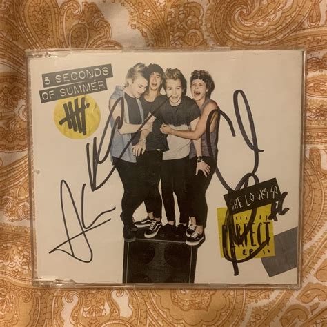 signed 5sos she looks so perfect single ! signed in... - Depop