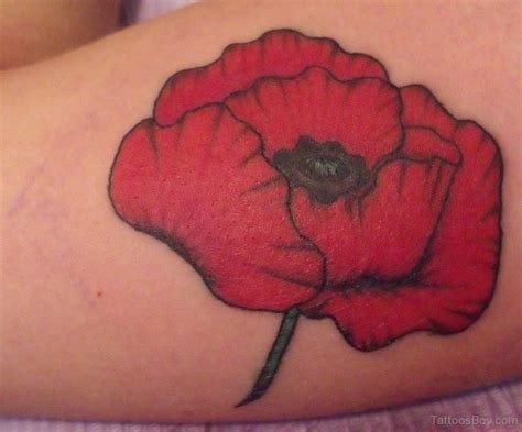 Red Poppy Flower Tattoo Design | Tattoo Designs, Tattoo Pictures