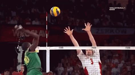 Spike Block GIF - Spike VolleyballSpike Volleyball - Discover & Share GIFs