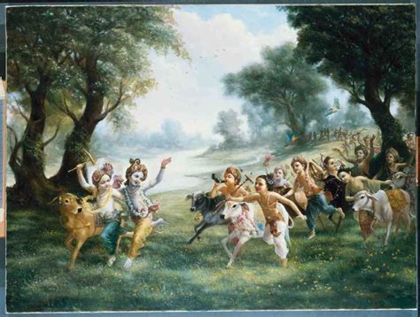 Krsna, Balarama, and Their Friends Enter the Forest Artists Dhrti Devi ...