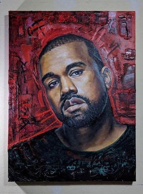 Kanye West Oil On Canvas KHOR 2018 http://ift.tt/2E8Zmgr | Kanye west painting, Portrait art